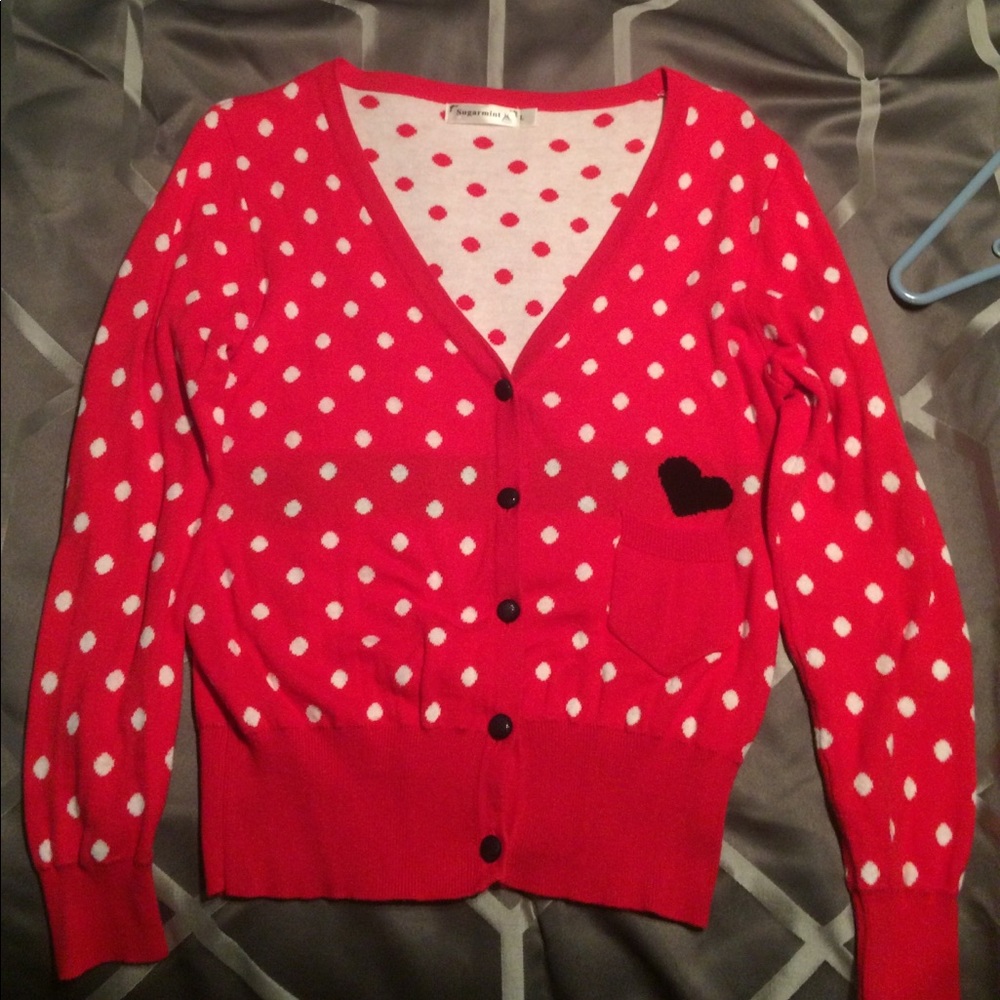 Polka dot sweater