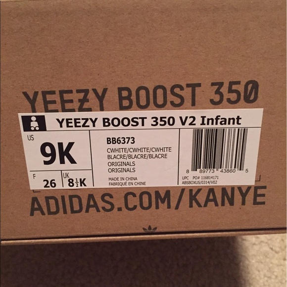 Yeezy 350 V2 Triple White/Cream White - Picture 2 of 4