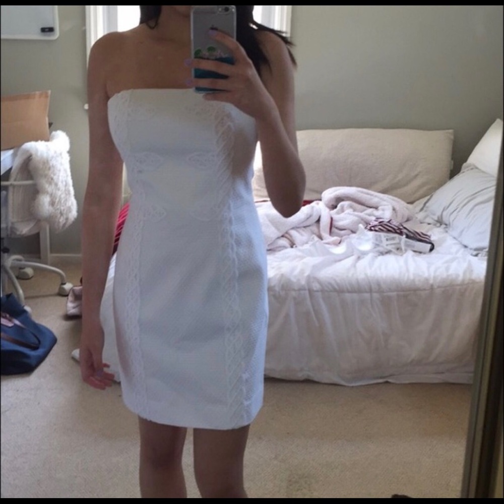 White strapless Lilly Pulitzer dress NWOT