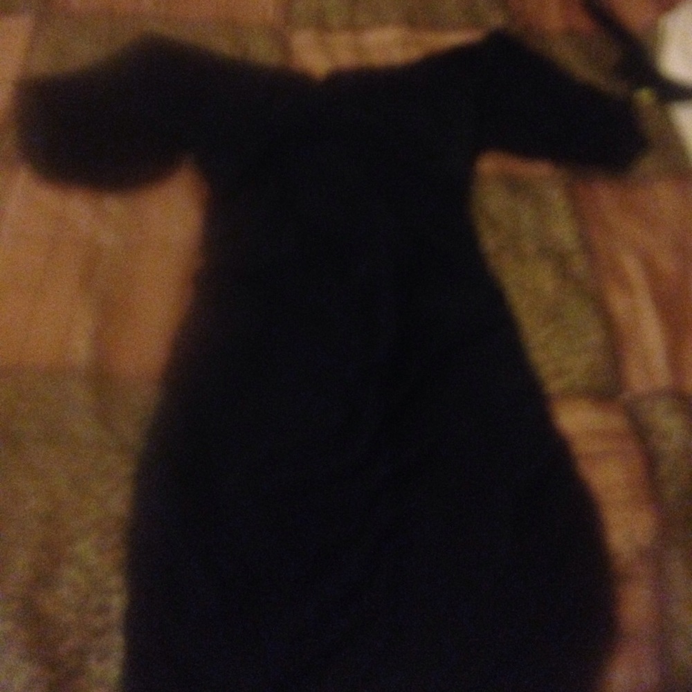 Black cocktail dress