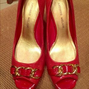 Antonio Melani Red High Heels