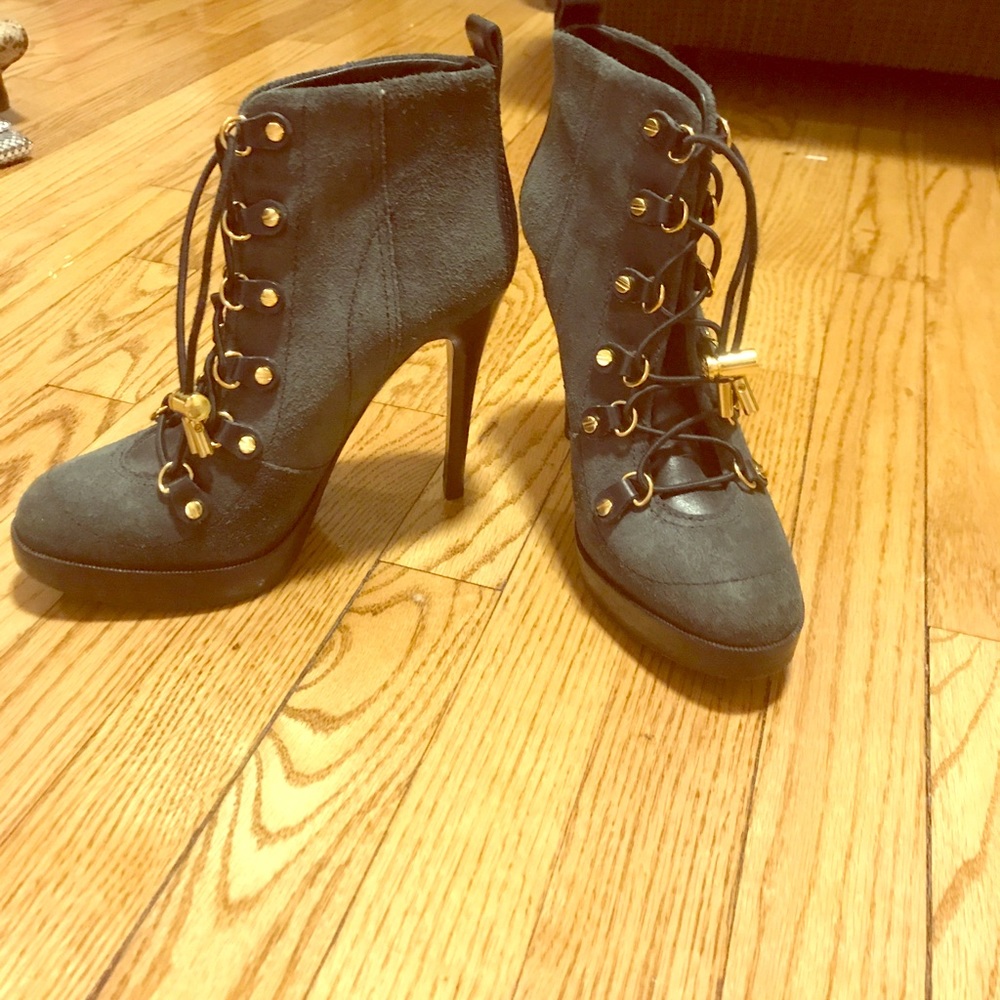Tory Burch Lace-Up Heeled Boots