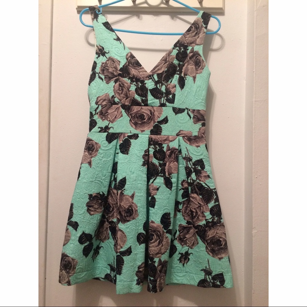 Floral print cocktail dress