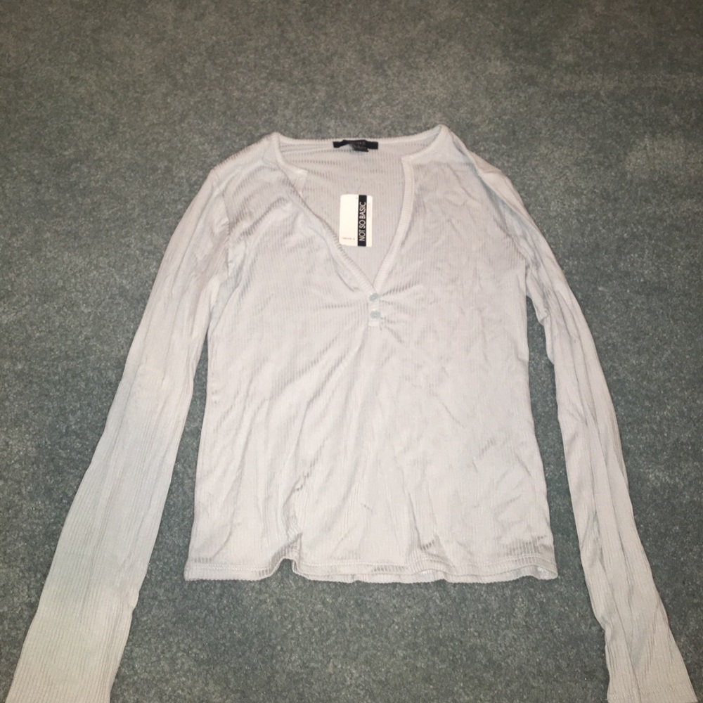 Light blue Henley forever 21 NWT