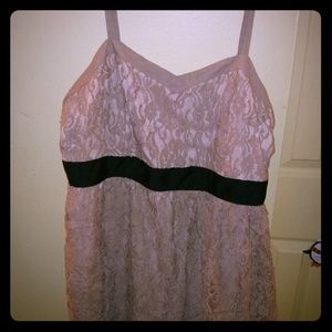 Elle blush lace dress size 16