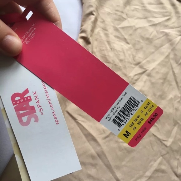 Spanx Brand Star Power Open Bust Tank Natural - Picture 4 of 5