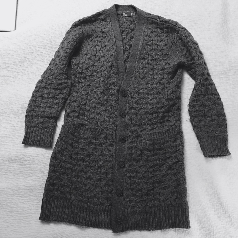 Long Chunky Cozy Cable Knit Cardigan Sweater