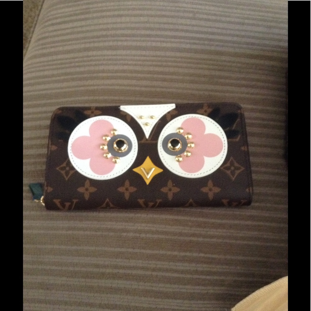 Sorry!  Sold! LV owl embellished wallet brand NEW