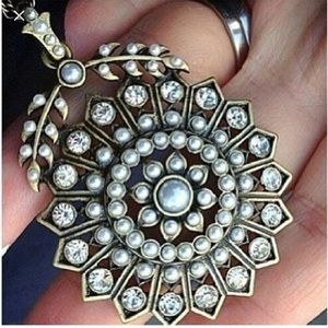 Chloe & Isabel Starburst + Seed Pearl Long Pendant