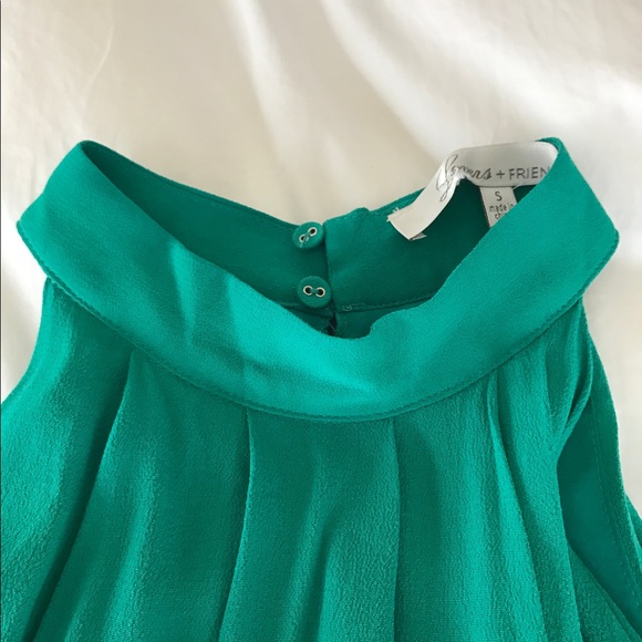 🐘Lovers + Friends  pom pom detail green top - Picture 5 of 8