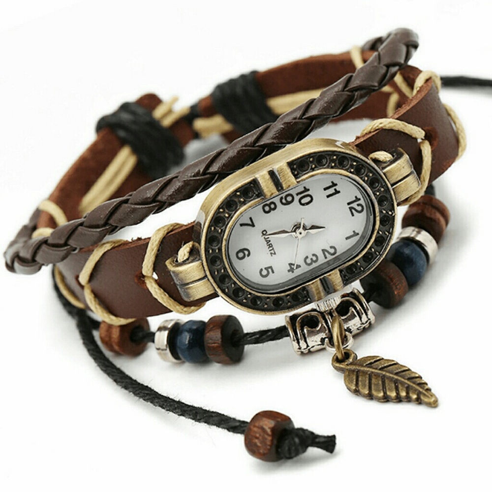 Leather Bracelet Watch - Picture 2 of 6