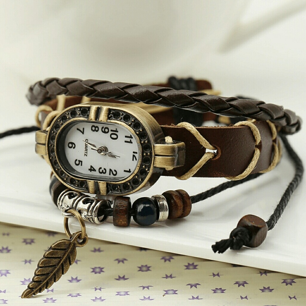 Leather Bracelet Watch - Picture 3 of 6