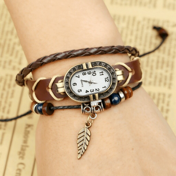 none Accessories - Leather Bracelet Watch