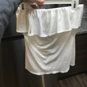 Lilly Pulitzer Wiley Ruffle Tube Top White medium