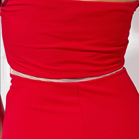 Open back / Column Strapless Floor-Length Dress - Picture 7 of 8