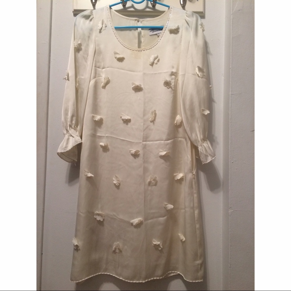 Lightweight embellished white dress