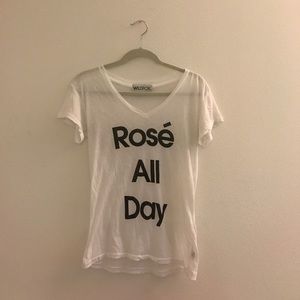 Wild fox rosé all day tee