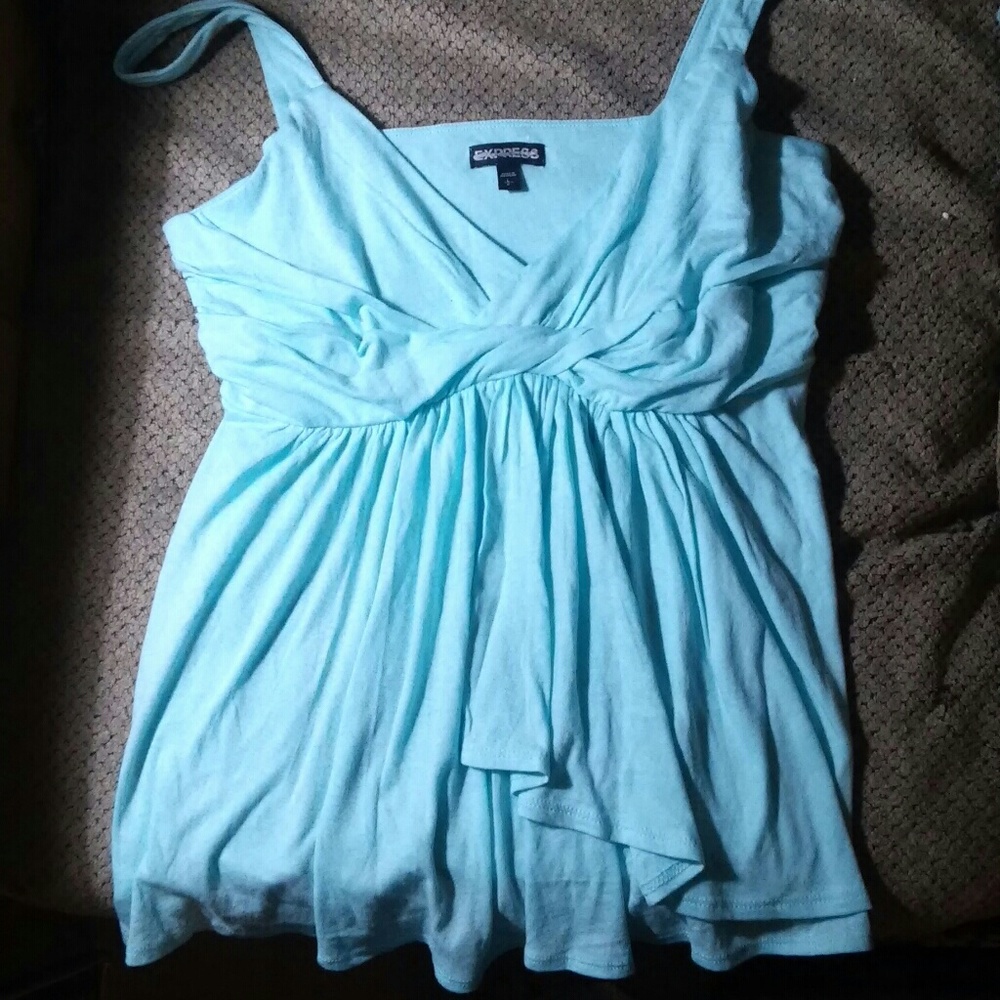 ❌SALE❌NWOT Blue EXPRESS Ruffled Tank Top