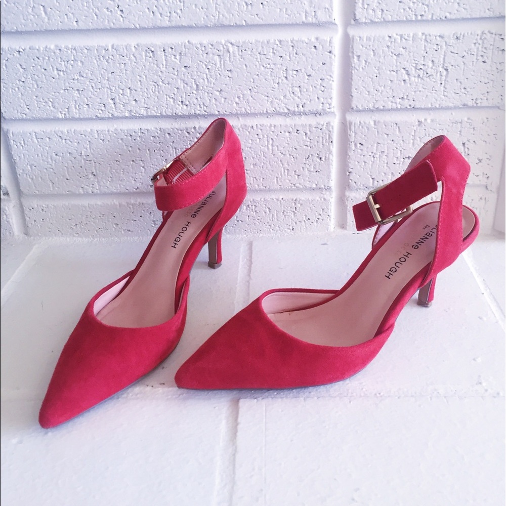 Julianne Hough Red Suede Heel