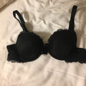 Black lace bra