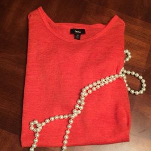3 for $20!! Dark Orange burnout top