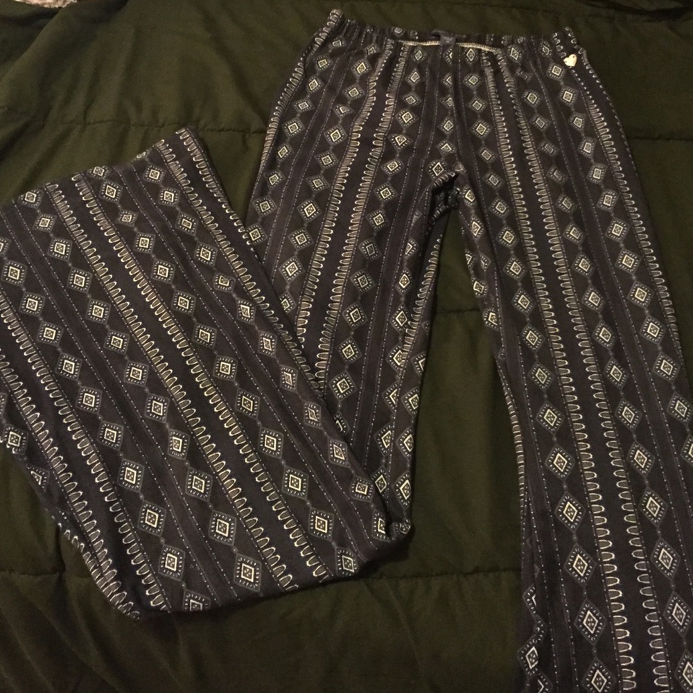 K&K High waisted wide leg suede printed pants