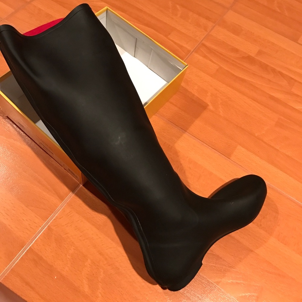 🆕 Jeffrey Campbell Marsha Black Rain Boots