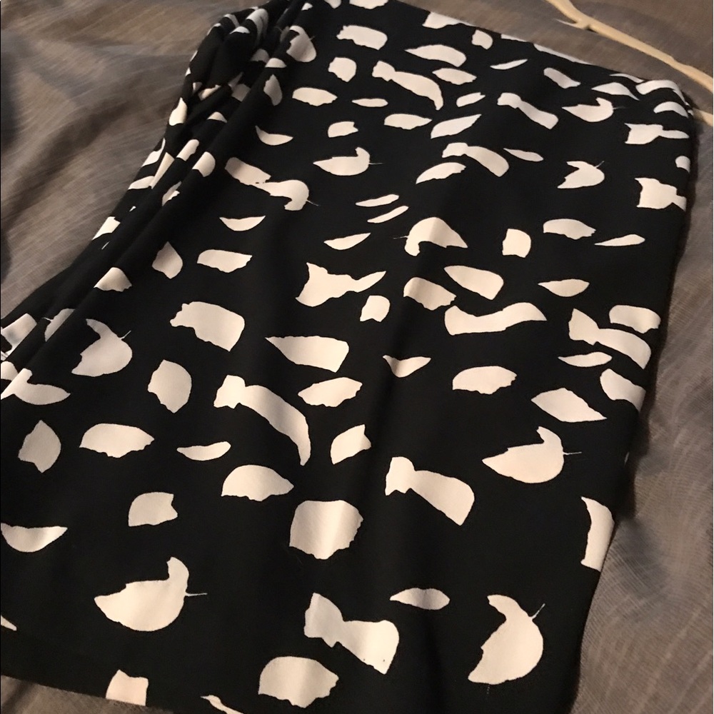 NYCo Black & White Petals Palazzo Pants M