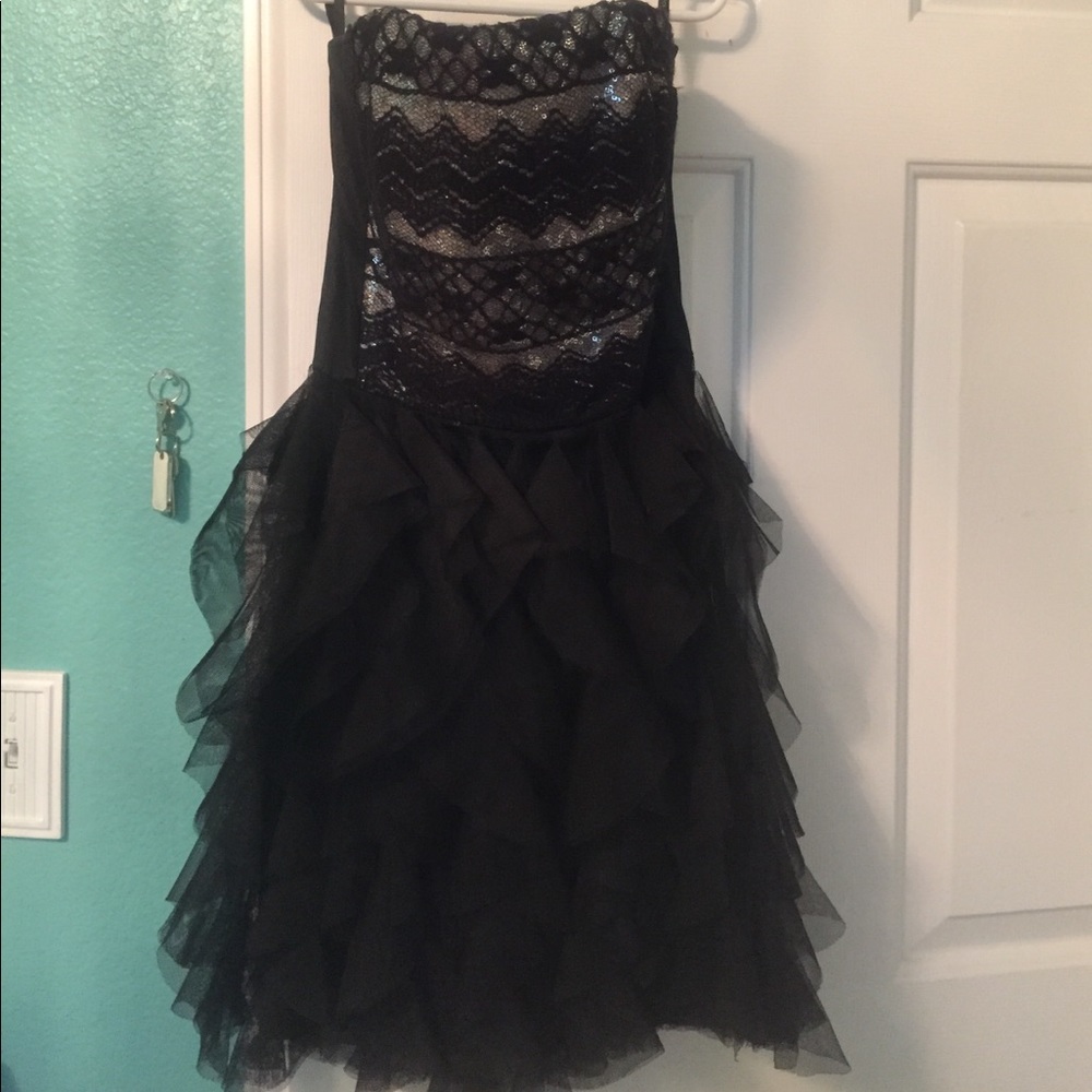Strapless cocktail dress