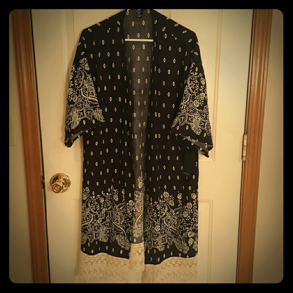 New Forever 21 Print Kimono