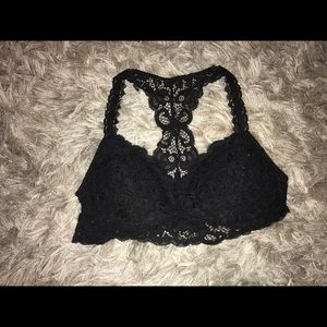 black bralette