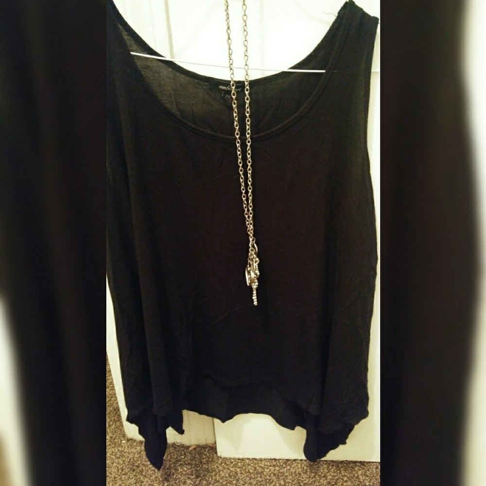 Sleeveless Tank. Waterfall sides...