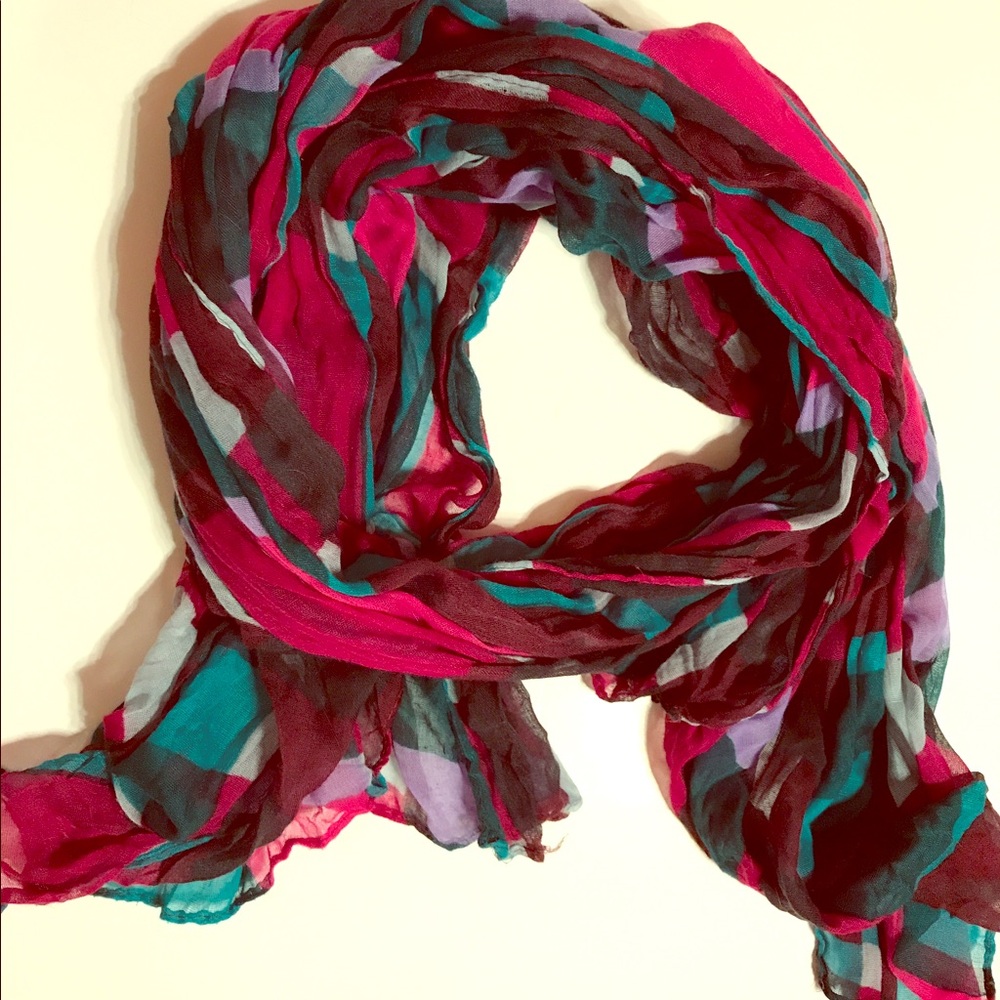 Flannel patterned scarf