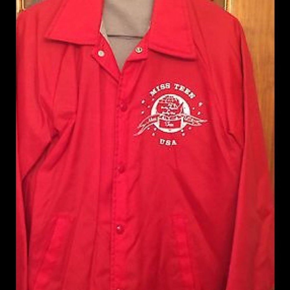 Chalk line rare Miss Teen USA red jacket!