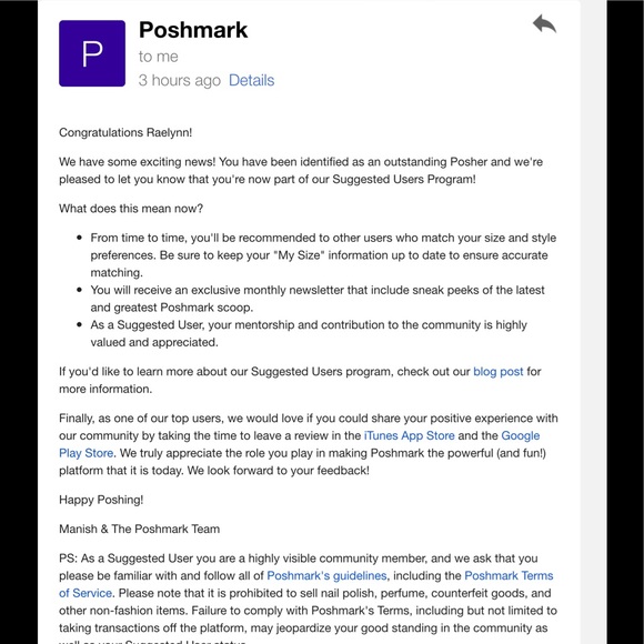 🌹 Posh Ambassador! Shop with Confidence - Picture 2 of 4