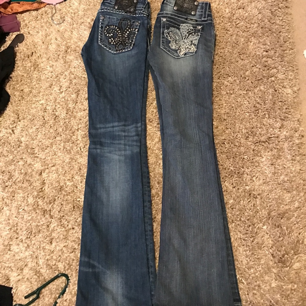 2 miss me boot cut jeans!