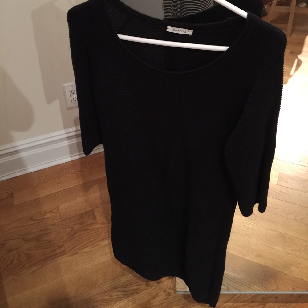 Black sweater dress