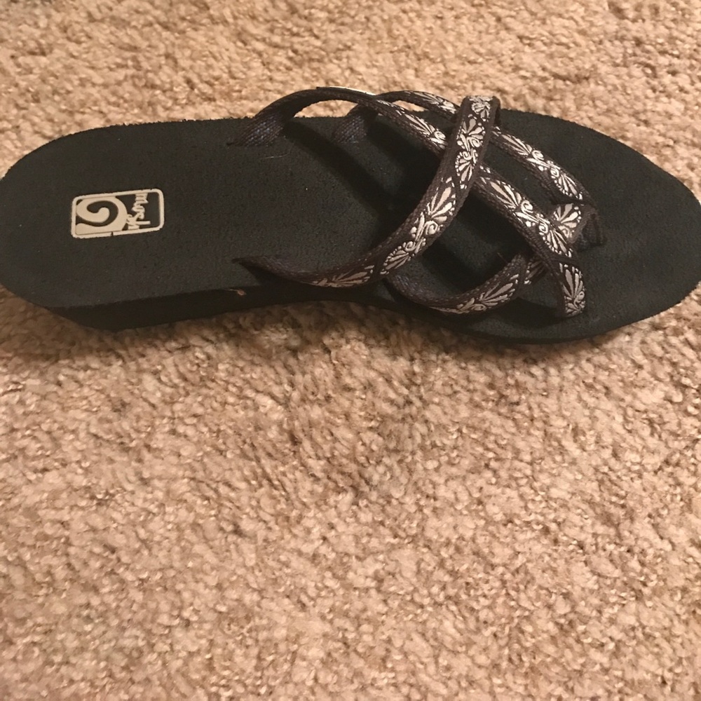Black and white Teva Sandals!
