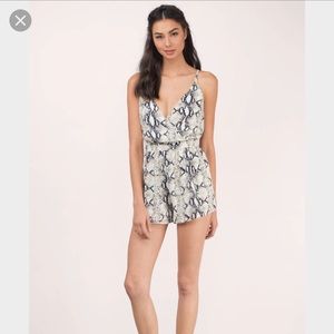 Snake skin romper