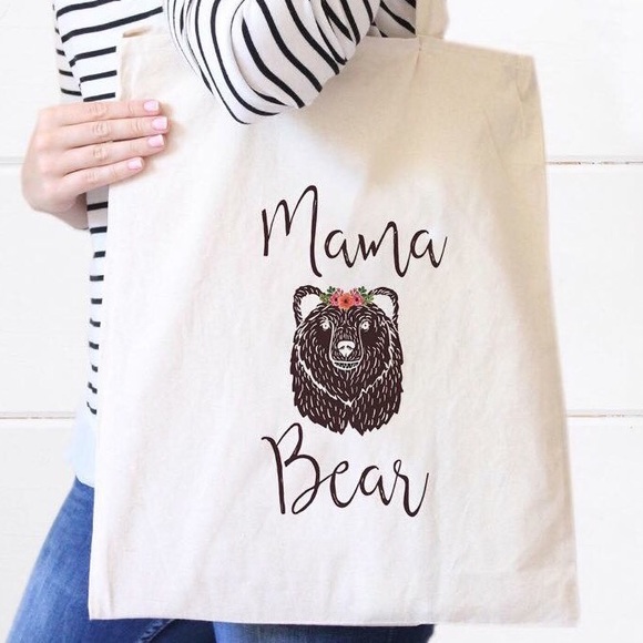 NEW Boutique Mama Bear Tote Bag - Picture 1 of 1
