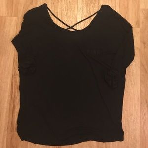 PINK Super Soft Crisscross Back Long Sleeve Tee