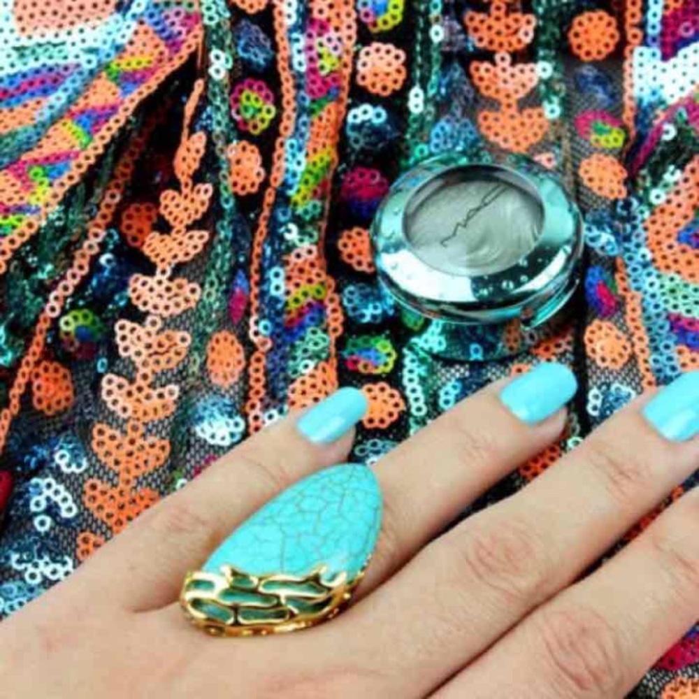 Turquoise statement ring
