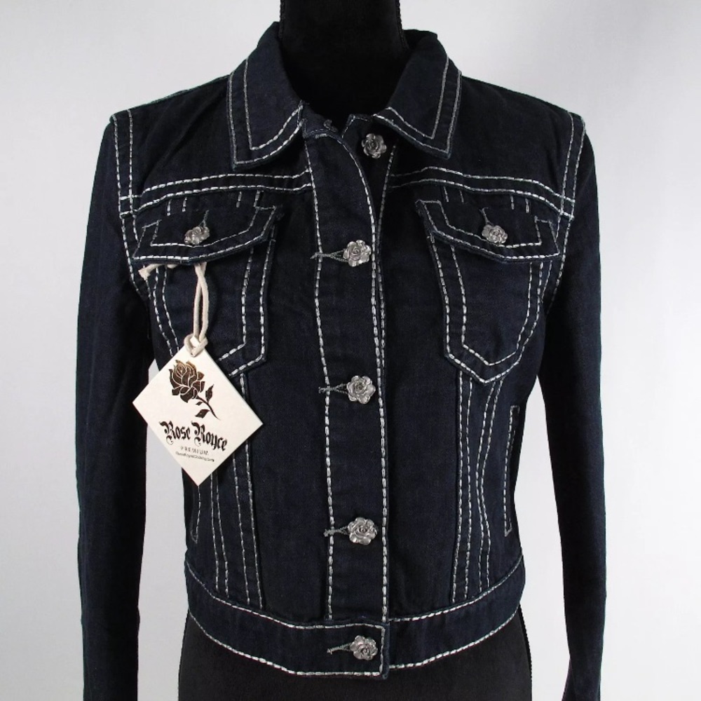 Rose Royce Jean Jacket Dark Blue Denim