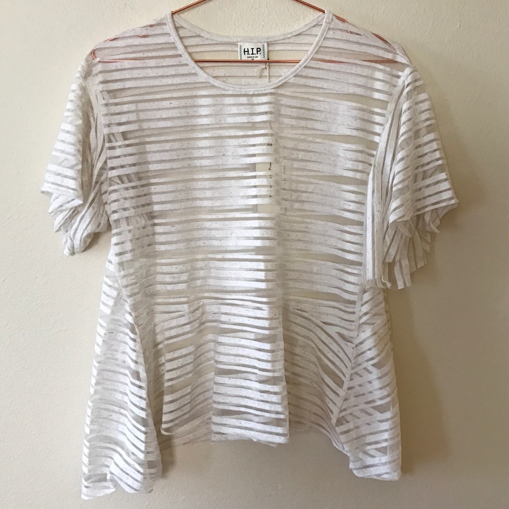 HIP - Sheer Shadow Stripe Tee