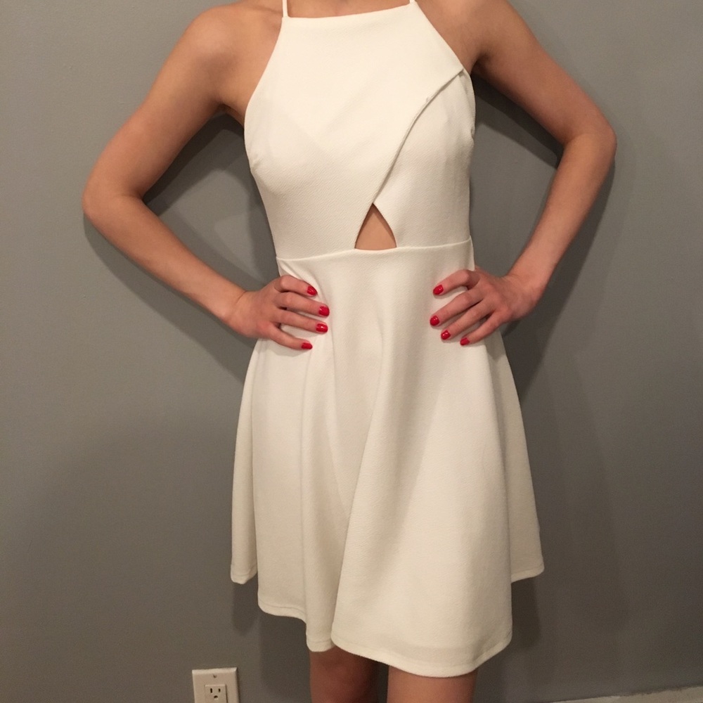 White Skater Skirt Dress