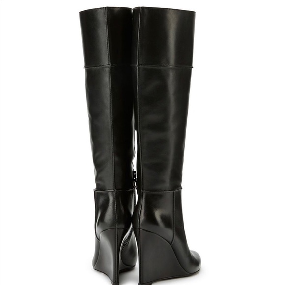 Tory Burch Linnett Wedge Boot in Black - Picture 2 of 4
