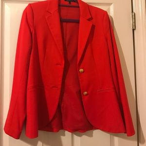 Theory red blazer