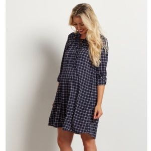 Pink Blush Maternity Lace Up Dress