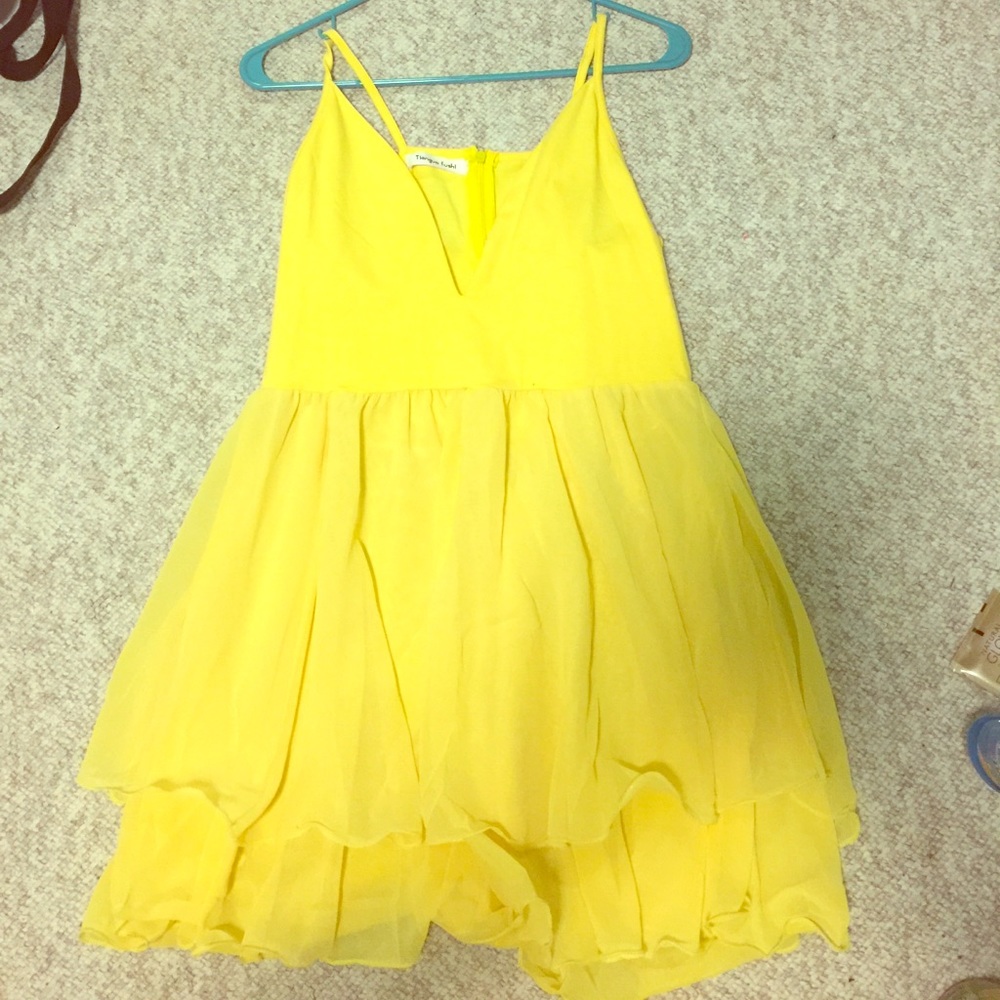 Yellow Skater Dress