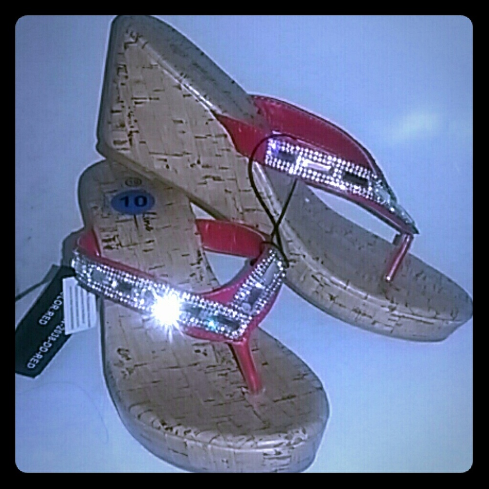 SLIPPERS RHINESTONE SZ 10